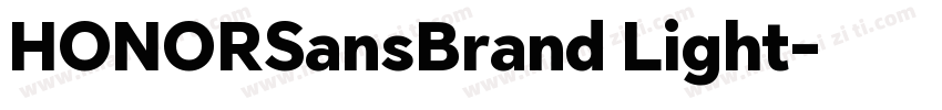 HONORSansBrand Light字体转换